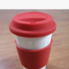 (批發供應大量)硅膠杯蓋 雙層杯蓋 咖啡杯蓋 隔熱杯套