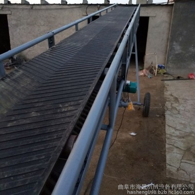 物料上下車(chē)的傳送機(jī)流水線(xiàn) 全自動(dòng)電動(dòng)升降天然橡膠皮帶傳輸機(jī)
