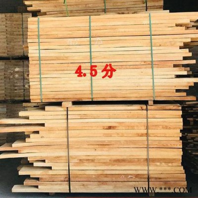 海南橡膠木自然板4.5分規格方條家具板材泰國橡膠木樓梯柱子扶手面可加工定制海南橡膠木方條