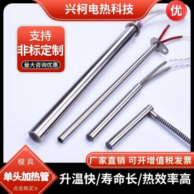 優質可控溫電熱管 模具單頭加熱棒 模溫機干燒電熱管 超高溫耐酸堿絕緣廠家自制興柯（SINCO）