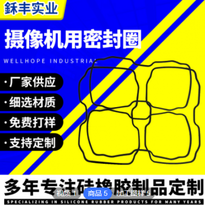 廠家定制監控用攝像機用密封圈墊片 電子電器產品異型非標墊圈